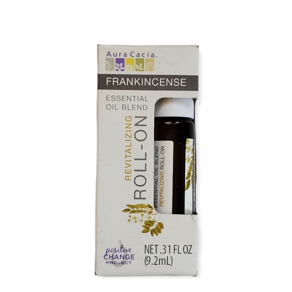 Aura Cacia Roll-On Essential Oil Blend, Frankincense, 0.31 Ounce